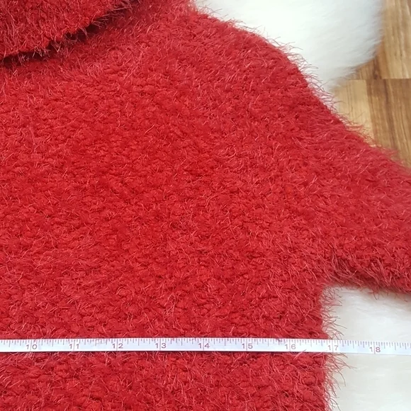 Cupcakes and Cashmere Red Cowl Neck Sweater - Picture 3 of 10